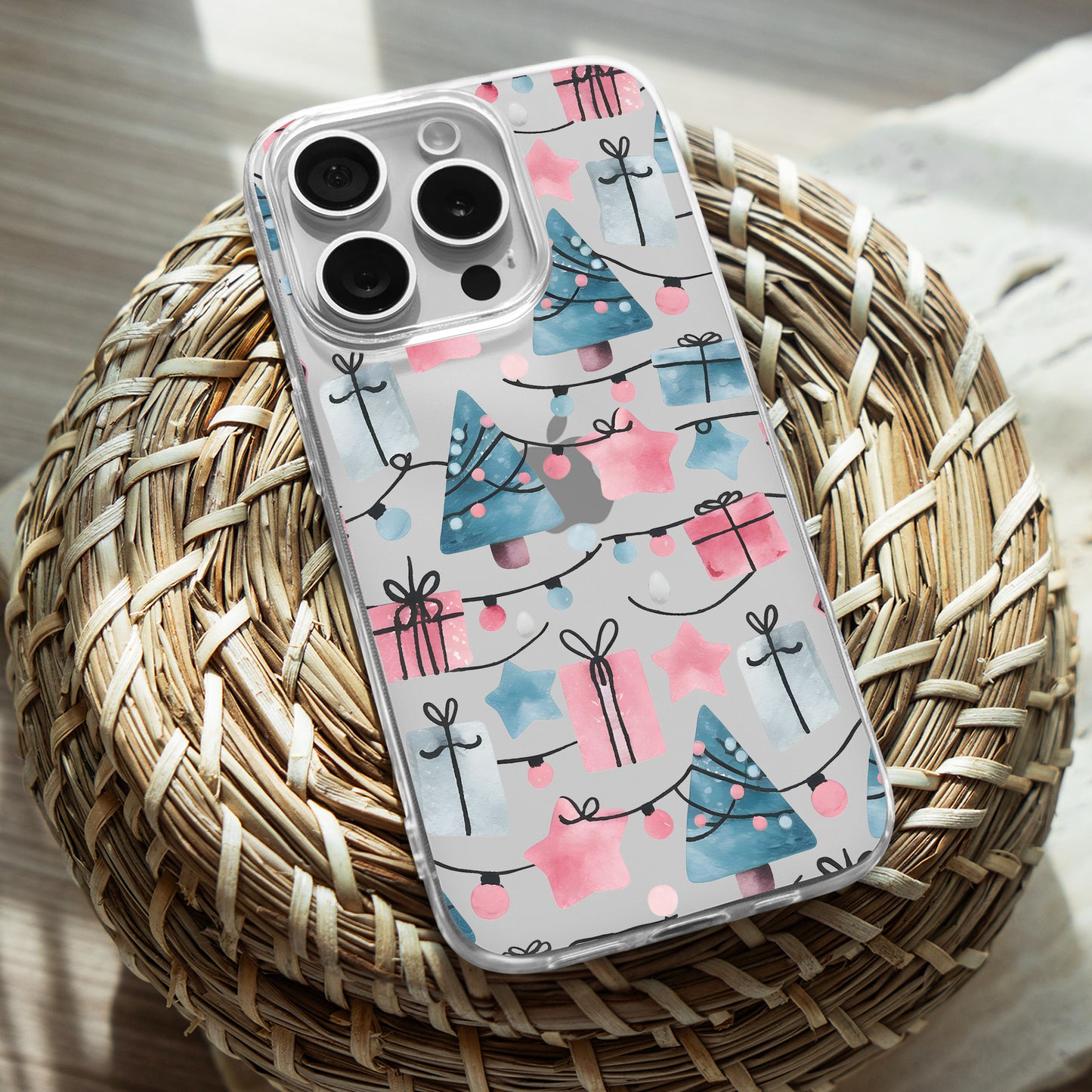 Lights Pattern TPU Clear Case for iPhone & Samsung Phones