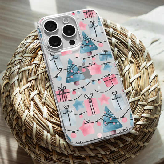 Lights Pattern TPU Clear Case for iPhone & Samsung Phones