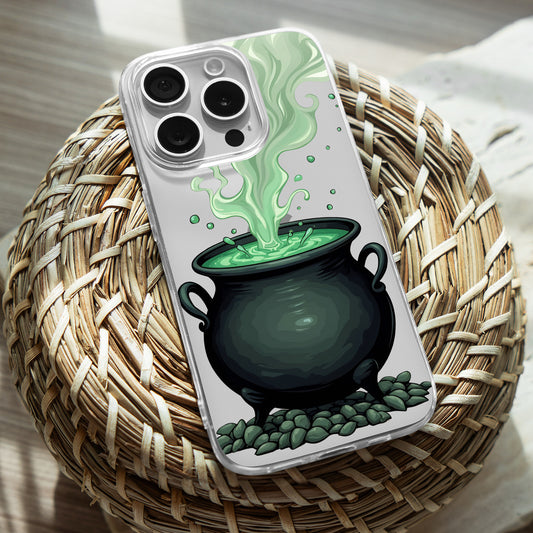 Bubbling Cauldron TPU Clear Phone Case for iPhone & Samsung Phones