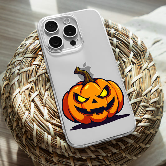 Jack O Lantern TPU Clear Phone Case for iPhone & Samsung Phones