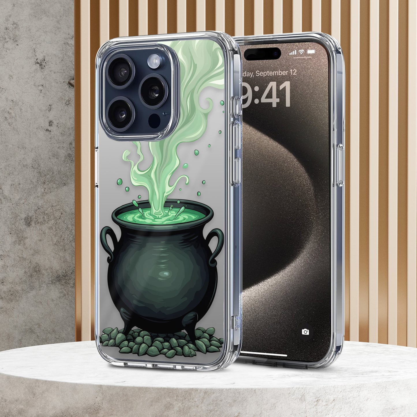 Bubbling Cauldron TPU Clear Phone Case for iPhone & Samsung Phones