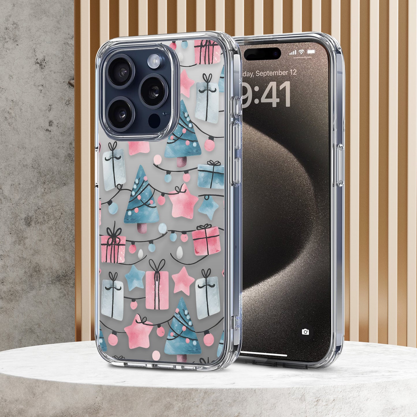 Lights Pattern TPU Clear Case for iPhone & Samsung Phones