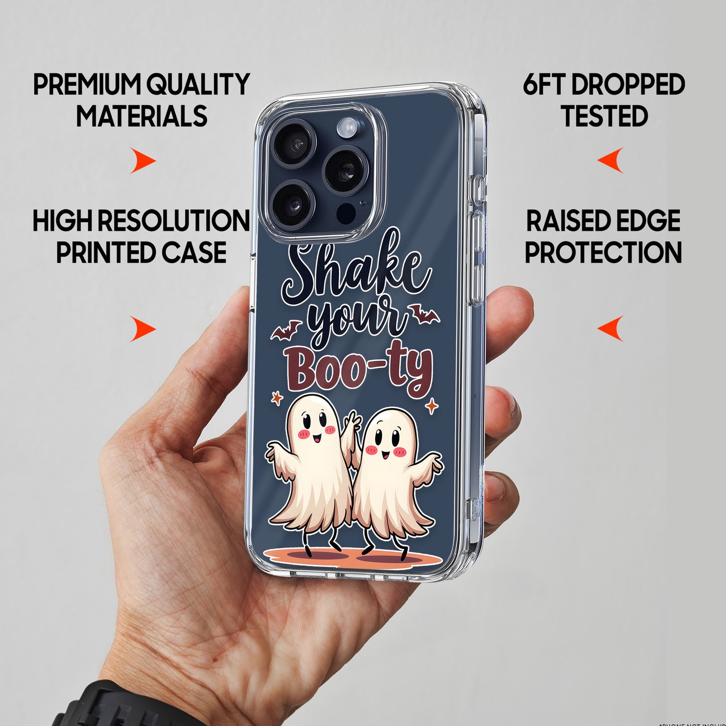 Shake Your Boo-ty TPU Clear Phone Case for iPhone & Samsung Phones
