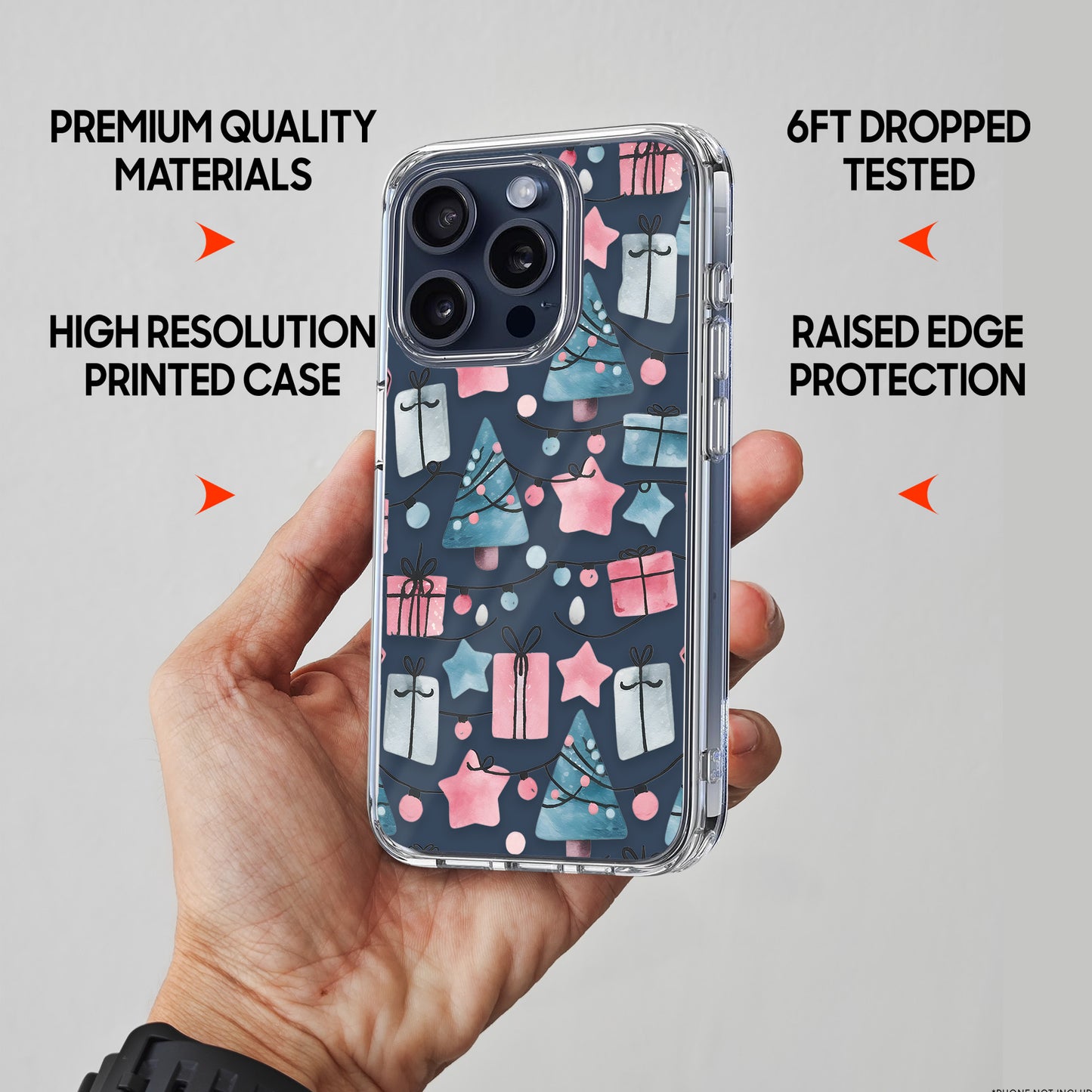 Lights Pattern TPU Clear Case for iPhone & Samsung Phones