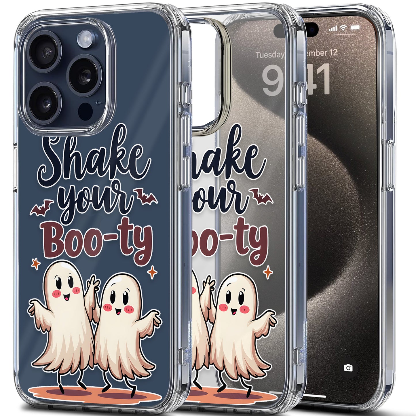 Shake Your Boo-ty TPU Clear Phone Case for iPhone & Samsung Phones