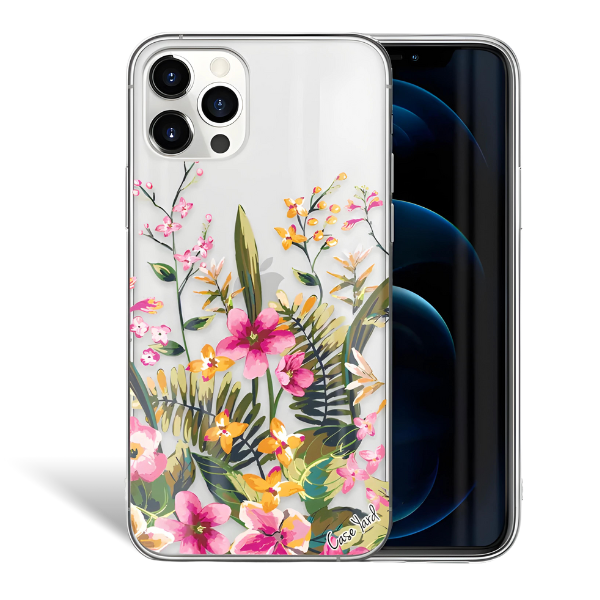 Blossom Flower TPU Clear Phone Case for iPhone & Samsung Phones