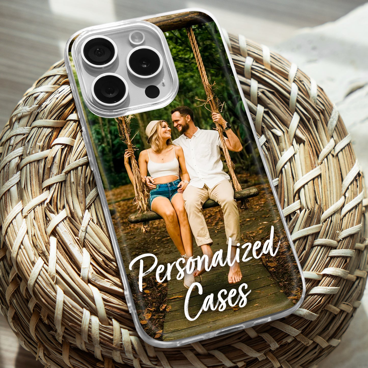 Custom Design TPU Clear Phone Case for iPhone & Samsung Phones