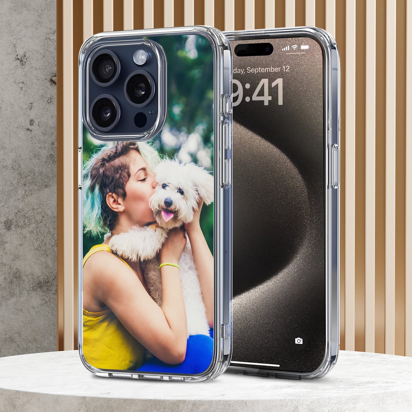 Custom Design TPU Clear Phone Case for iPhone & Samsung Phones