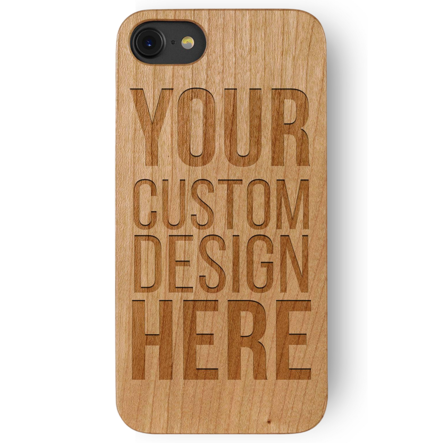 Custom Design Case Wooden Laser Engraved Phone Case
