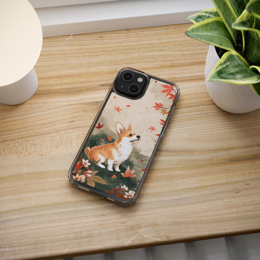 Cute Corgi TPU Clear Phone Case for iPhone & Samsung Phones
