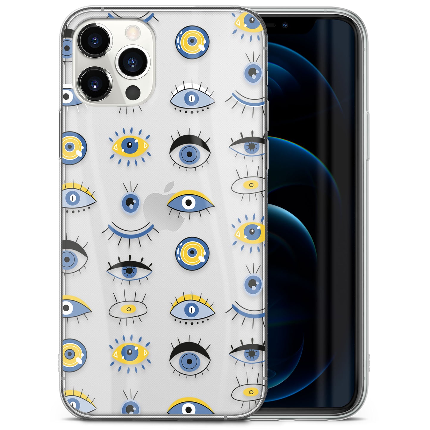 Evil Eyes Istanbul TPU Clear Phone Case for iPhone & Samsung Phones