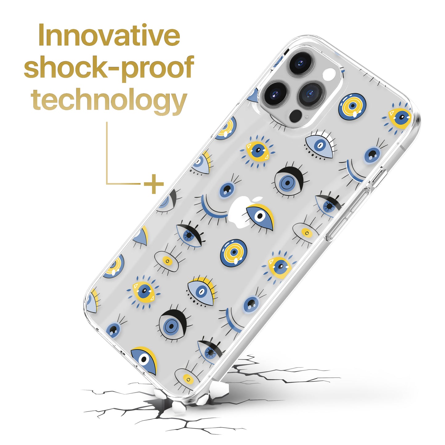 Evil Eyes Istanbul TPU Clear Phone Case for iPhone & Samsung Phones