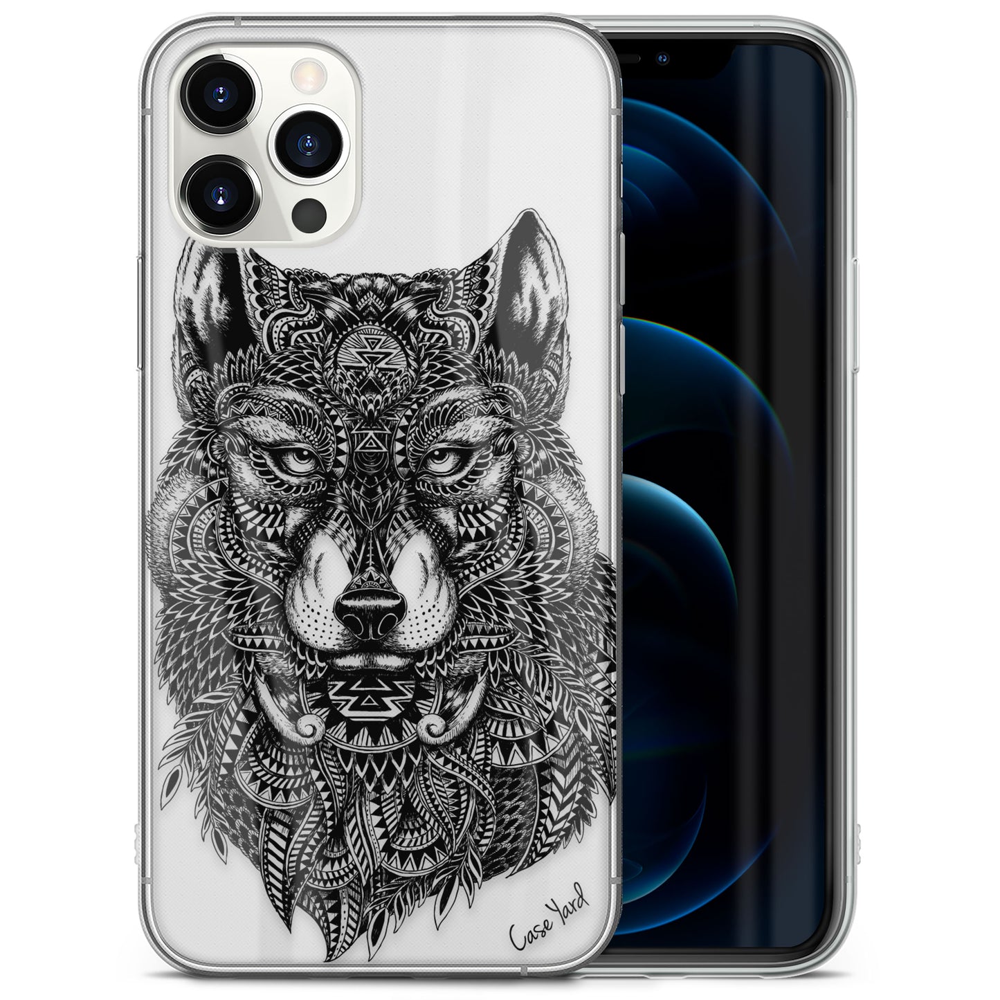 Wolf TPU Clear Phone Case for iPhone & Samsung Phones