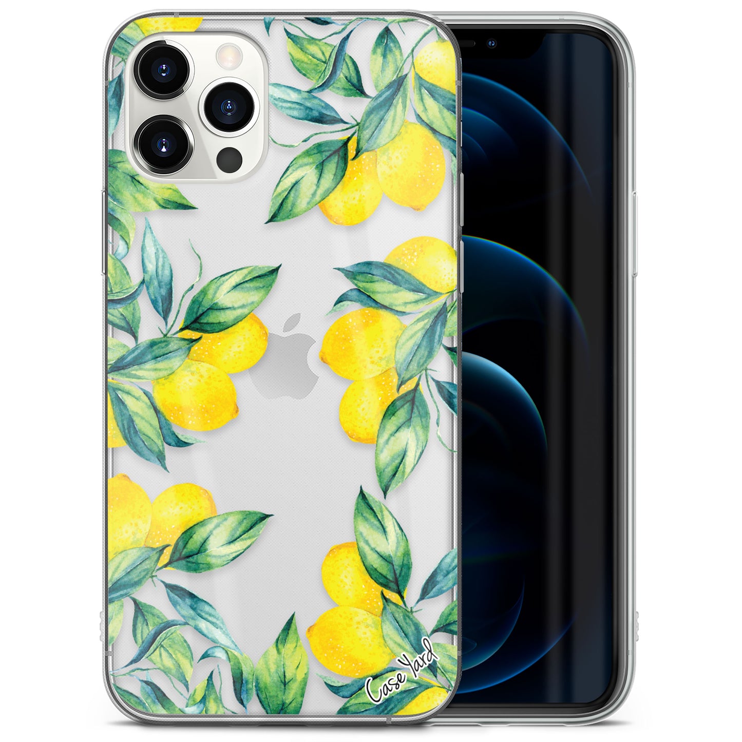 TPU Clear case with (Lemons) Design for iPhone & Samsung Phones