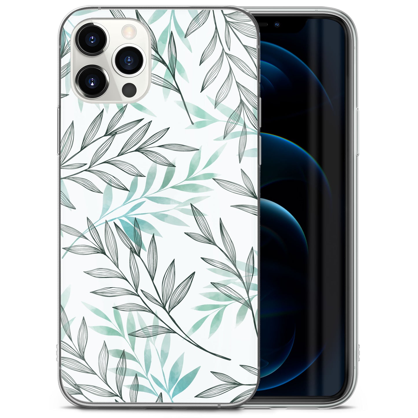 Light Leaves TPU Clear Phone Case for iPhone & Samsung Phones