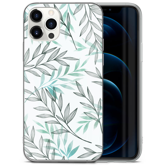 Light Leaves TPU Clear Phone Case for iPhone & Samsung Phones
