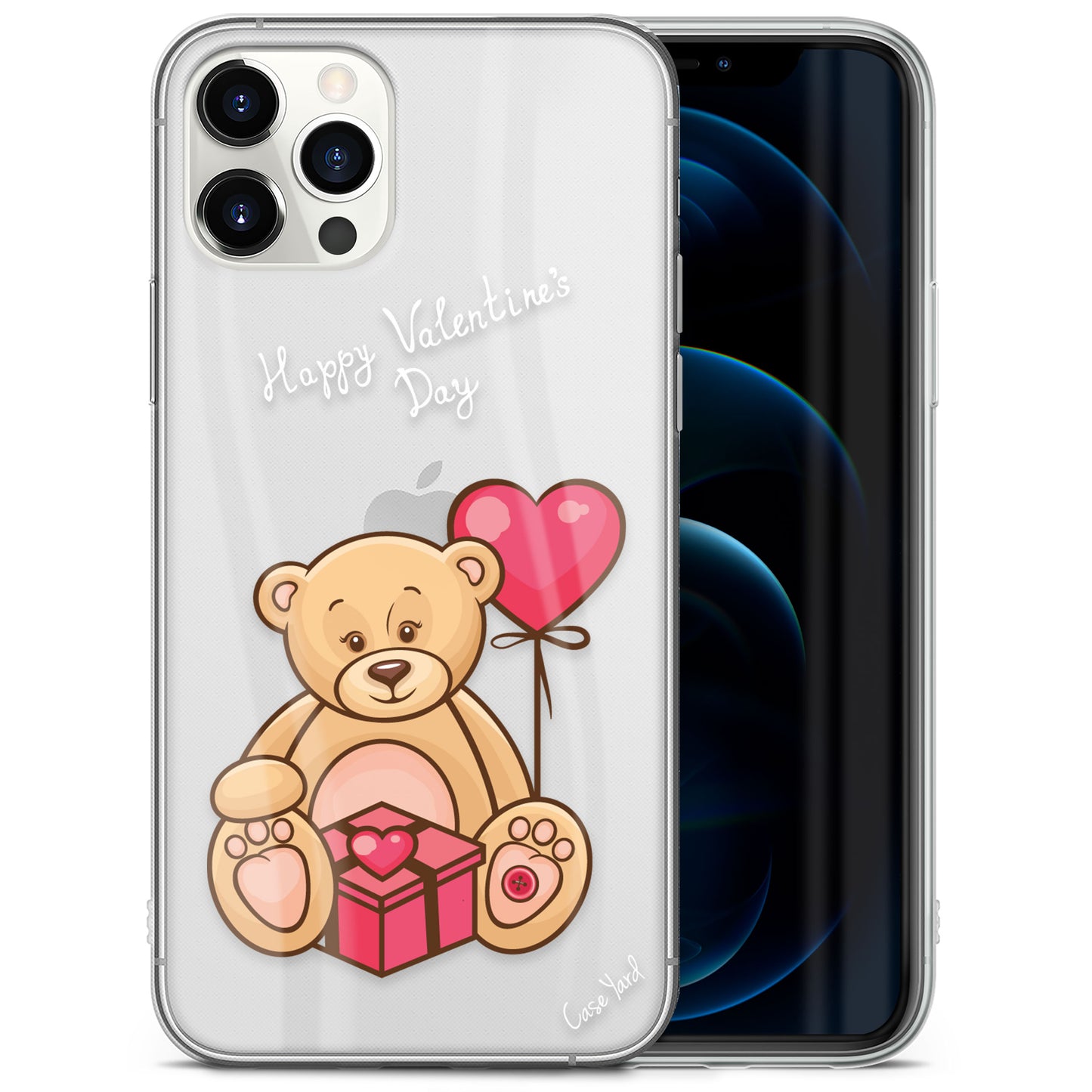 Happy V Day TPU Clear Phone Case for iPhone & Samsung Phones