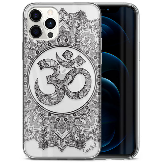 Royal Ohm Mandala TPU Clear Phone Case for iPhone & Samsung Phones