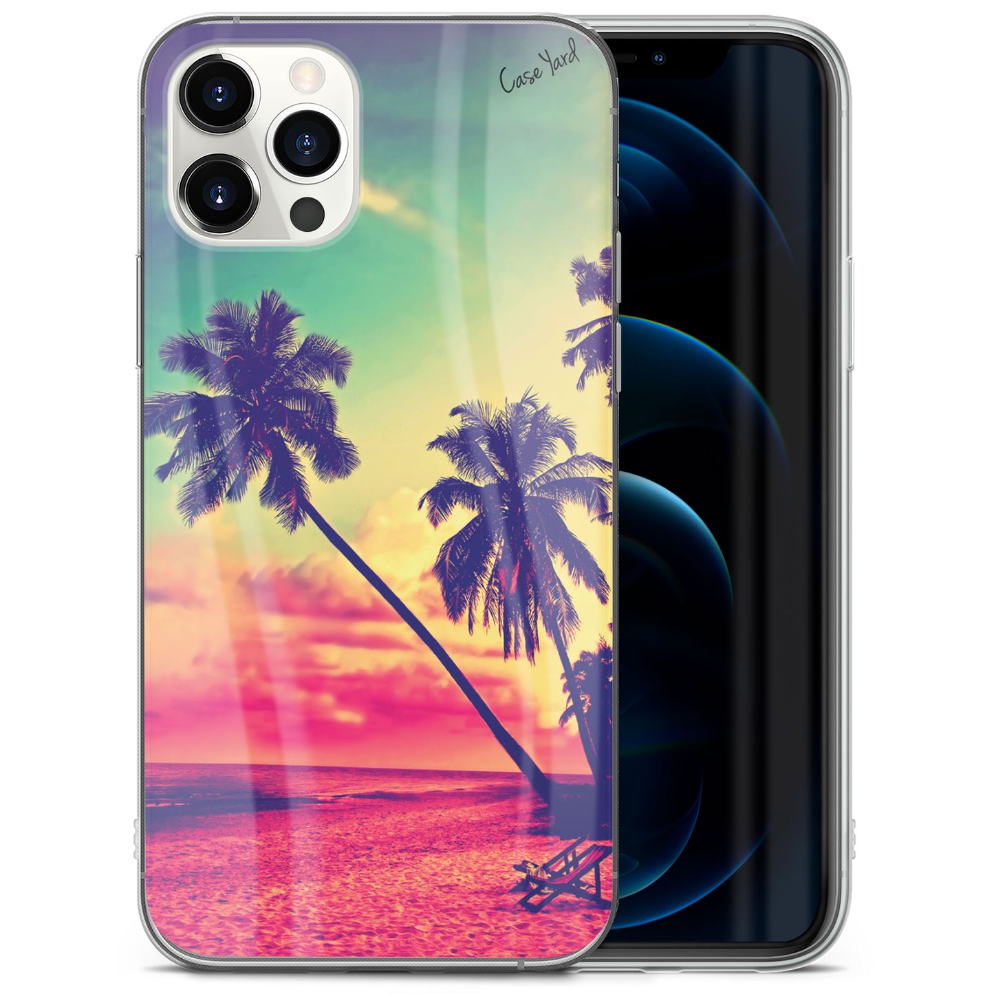 Beach Paradiso TPU Clear Phone Case for iPhone & Samsung Phones