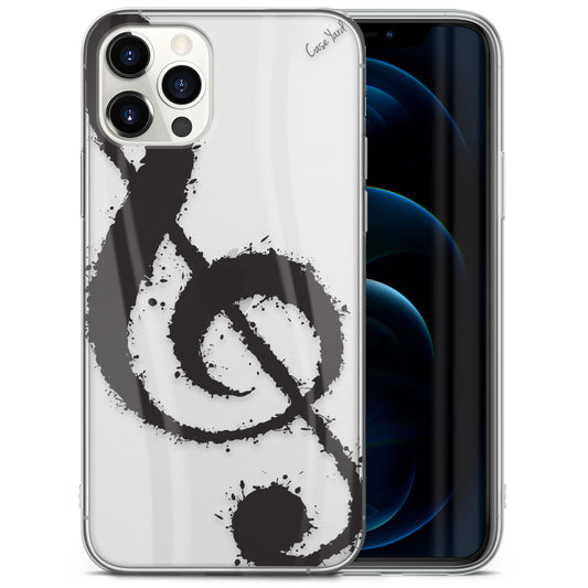 Music Is The Answer TPU Clear Phone Case for iPhone & Samsung Phones