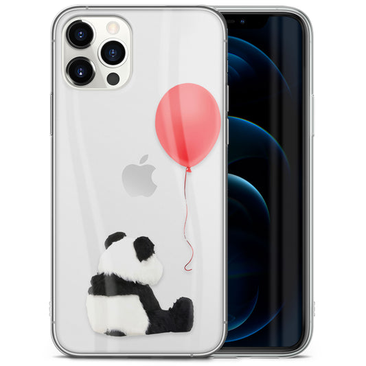 Sad Panda TPU Clear Phone Case for iPhone & Samsung Phones