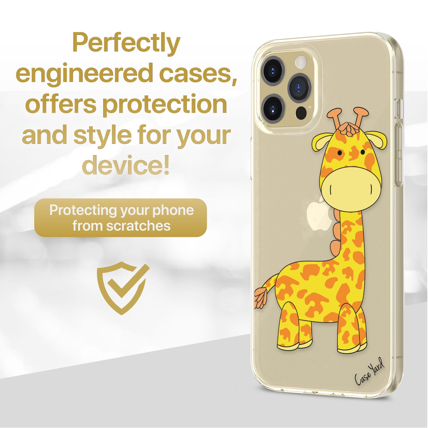 TPU Case Clear case with (Giraffe) Design for iPhone & Samsung Phones