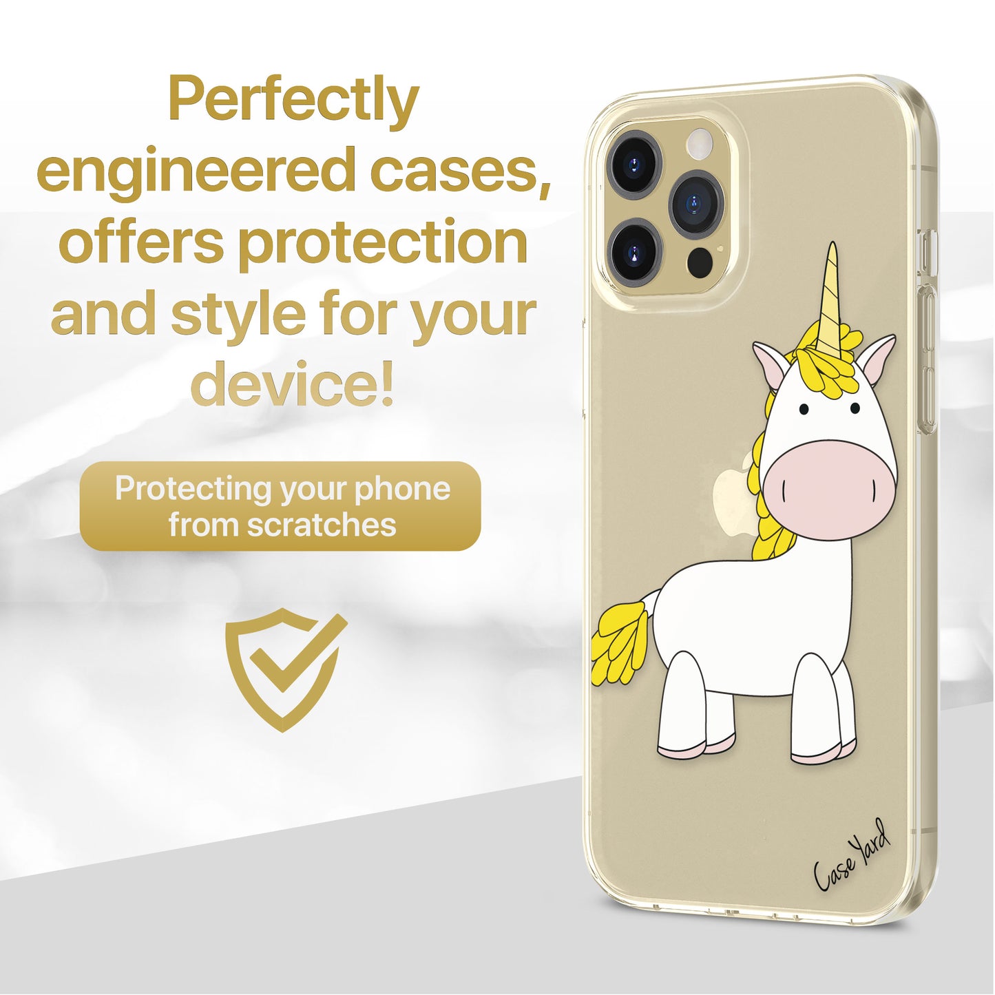 Unicorn TPU Clear Phone Case for iPhone & Samsung Phones