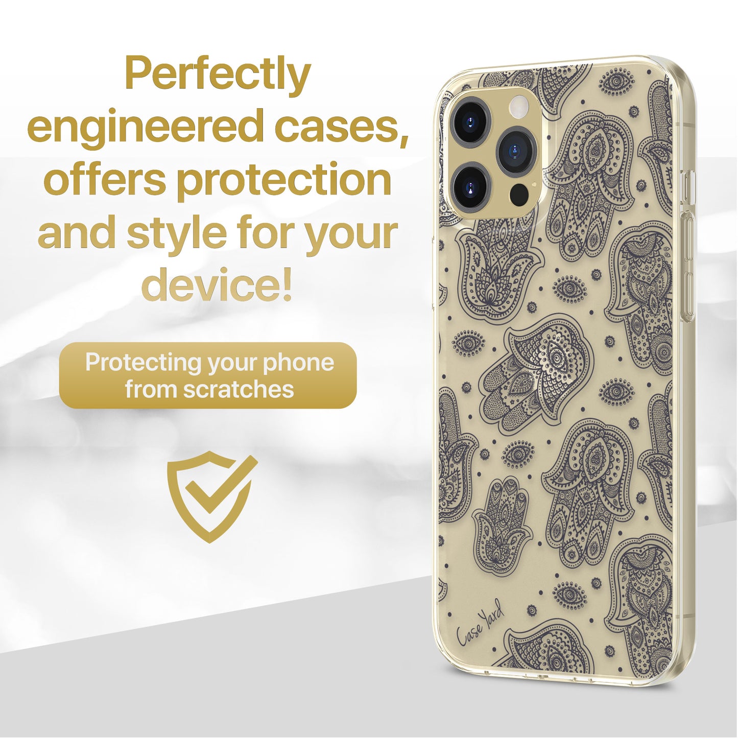 Hamsa Overload TPU Clear Phone Case for iPhone & Samsung Phones