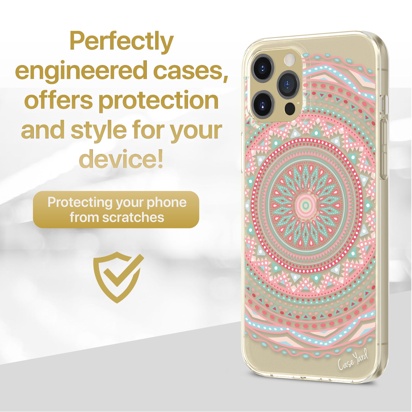 Anna Mandala TPU Clear Phone Case for iPhone & Samsung Phones