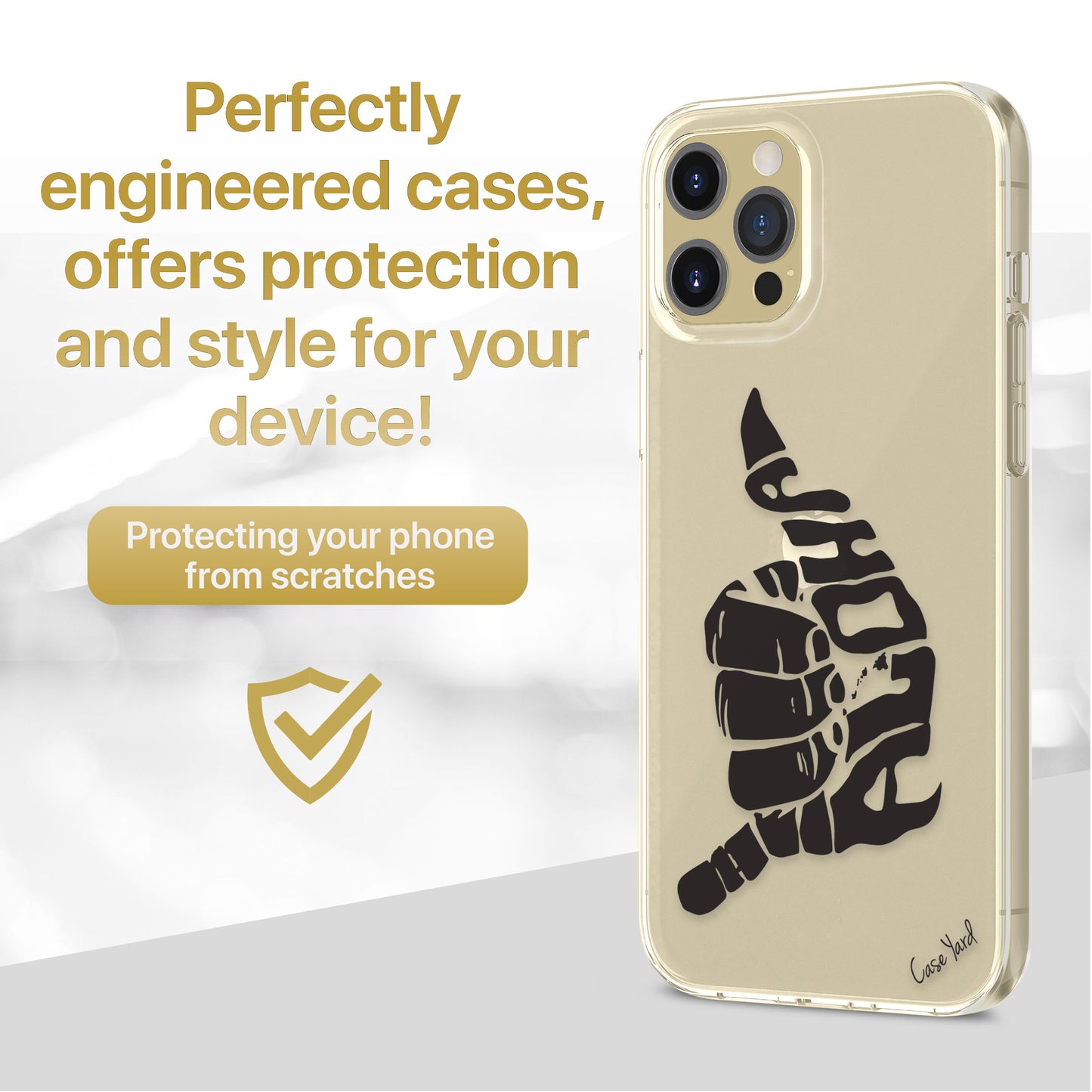 Aloha Shaka TPU Clear Phone Case for iPhone & Samsung Phones
