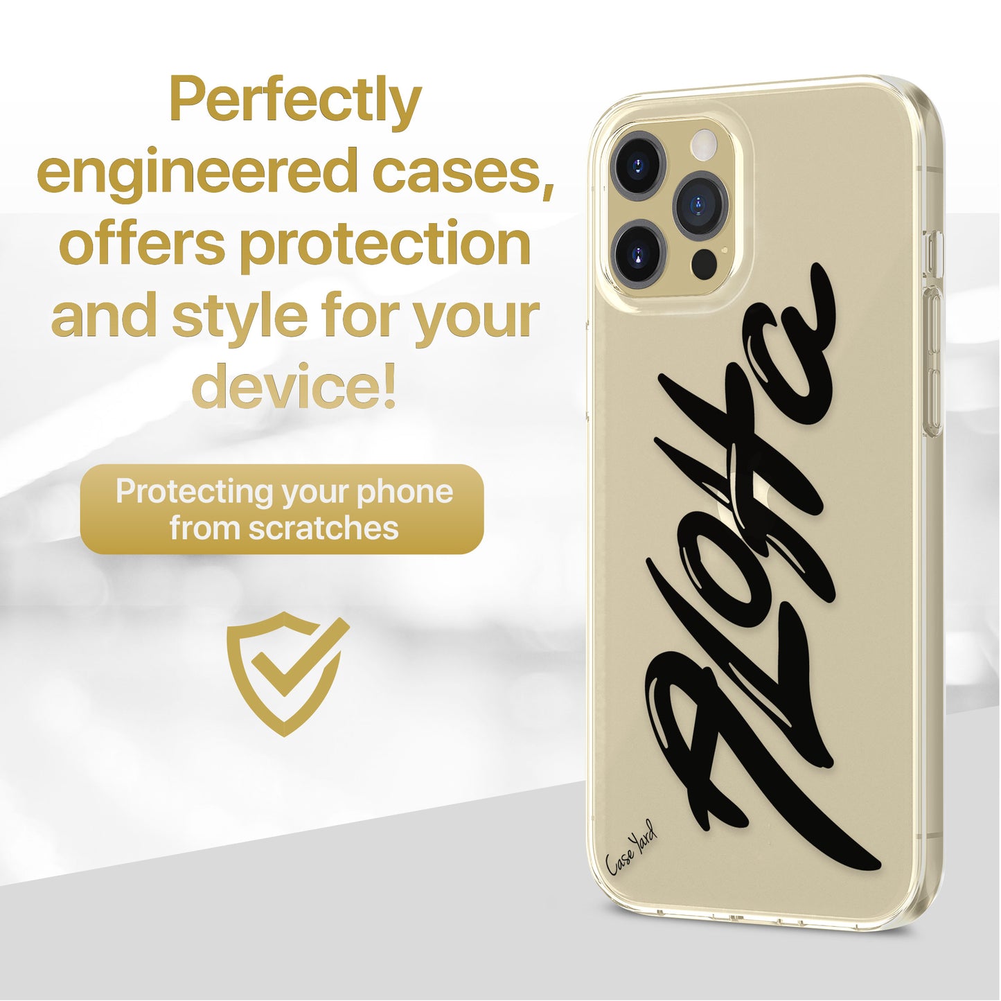 Aloha TPU Clear Phone Case for iPhone & Samsung Phones