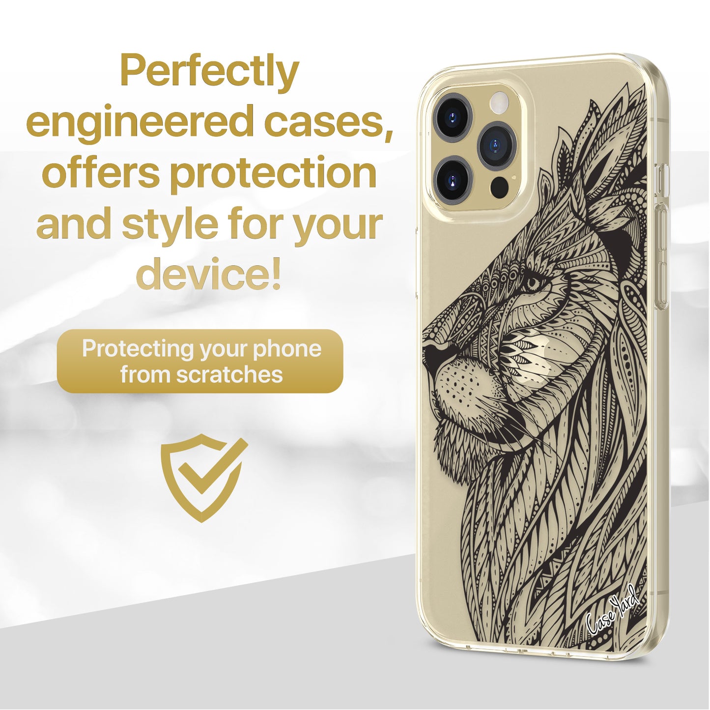 Tribal Leonesse TPU Clear Phone Case for iPhone & Samsung Phones