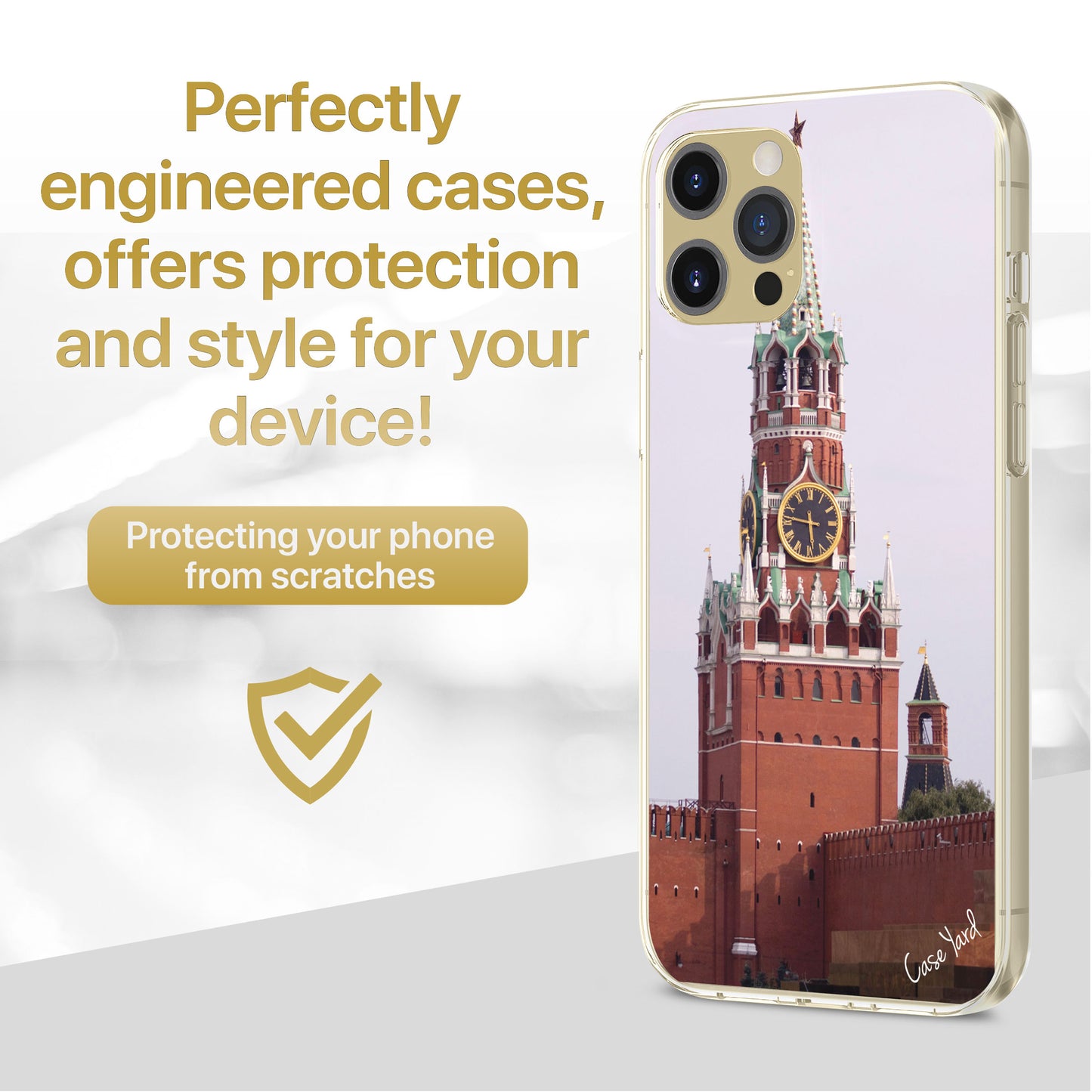 Kremlin TPU Clear Phone Case for iPhone & Samsung Phones