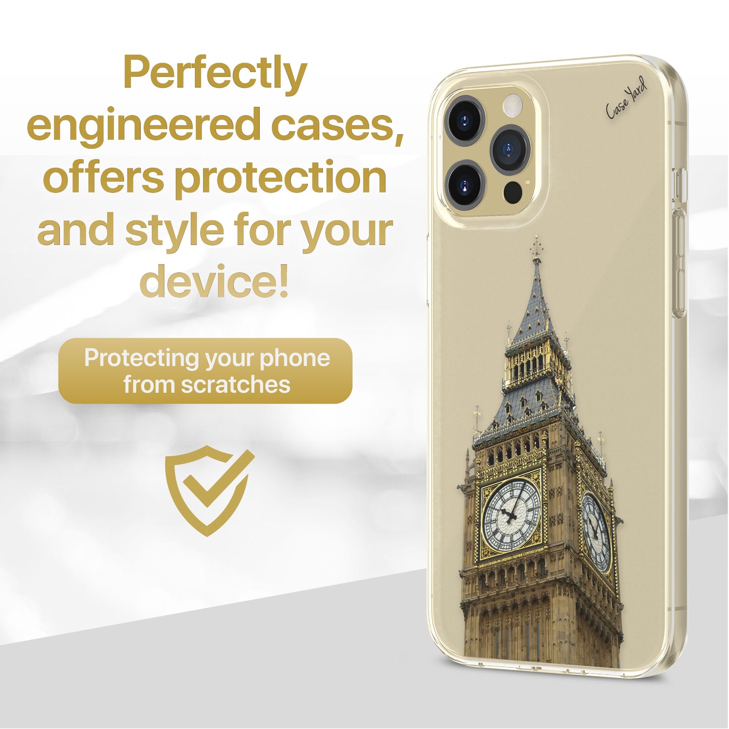 London Big Ben TPU Clear Phone Case for iPhone & Samsung Phones