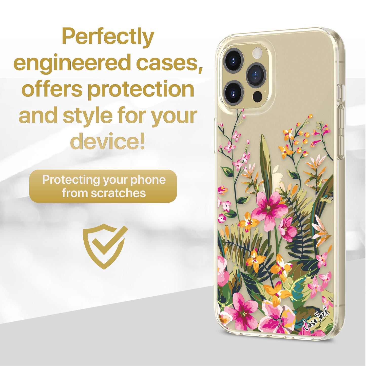 Blossom Flower TPU Clear Phone Case for iPhone & Samsung Phones