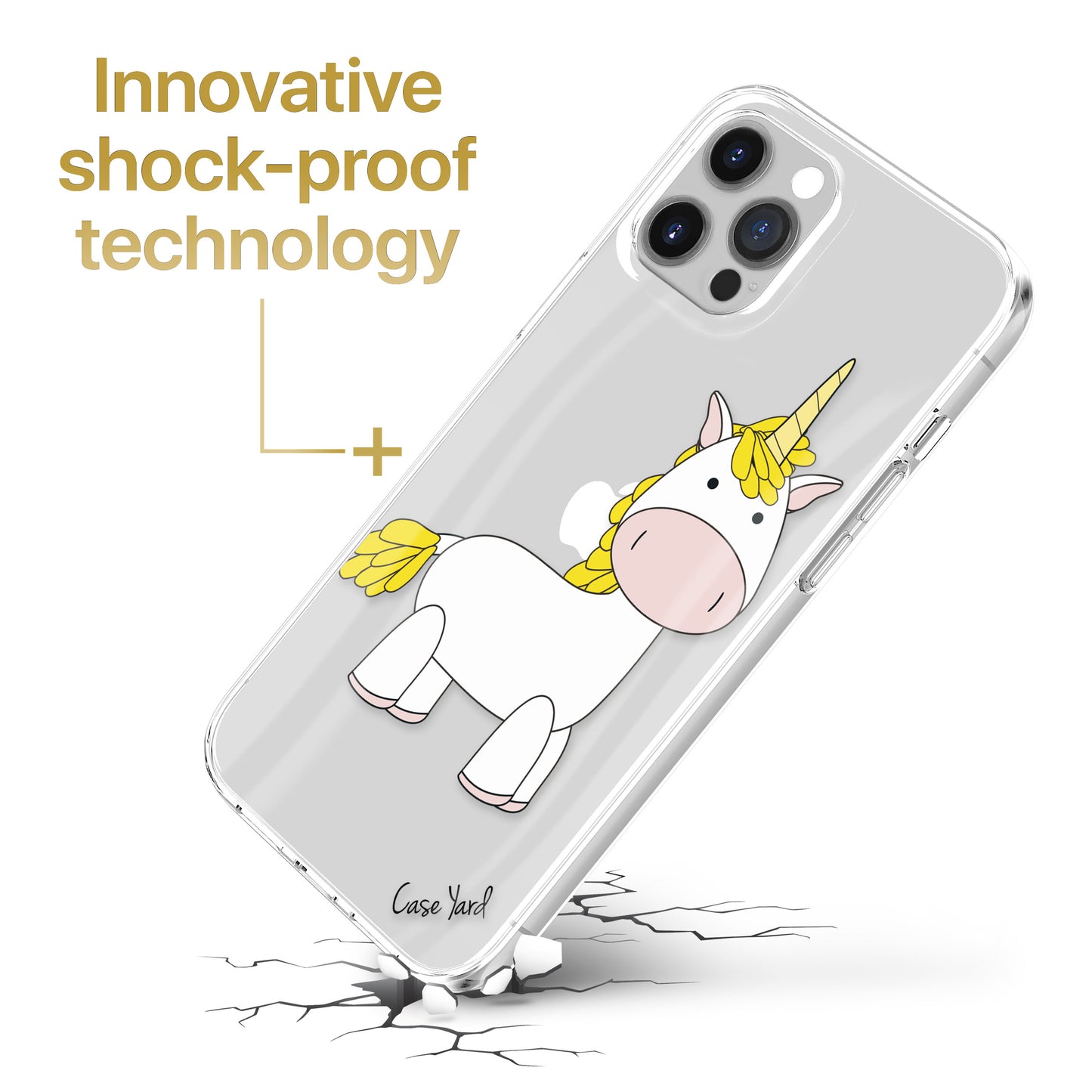 Unicorn TPU Clear Phone Case for iPhone & Samsung Phones