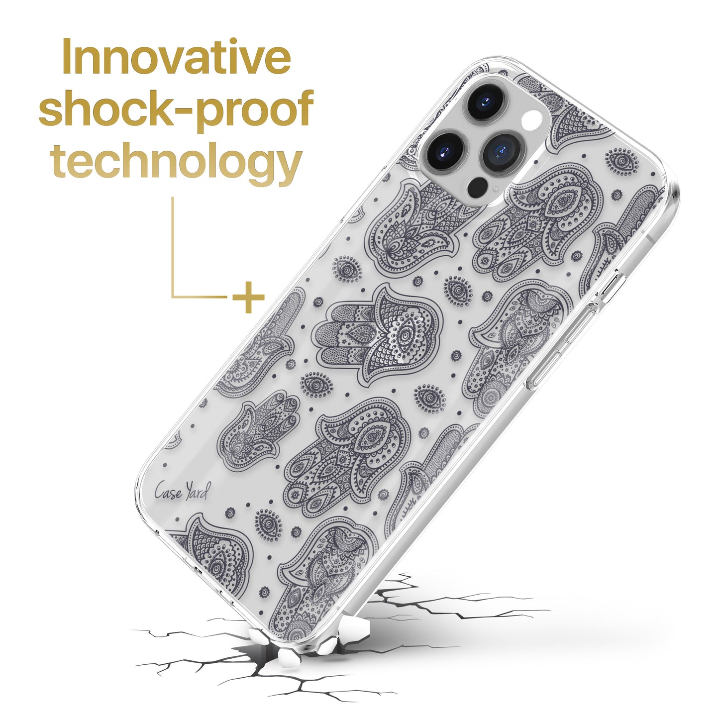 Hamsa Overload TPU Clear Phone Case for iPhone & Samsung Phones