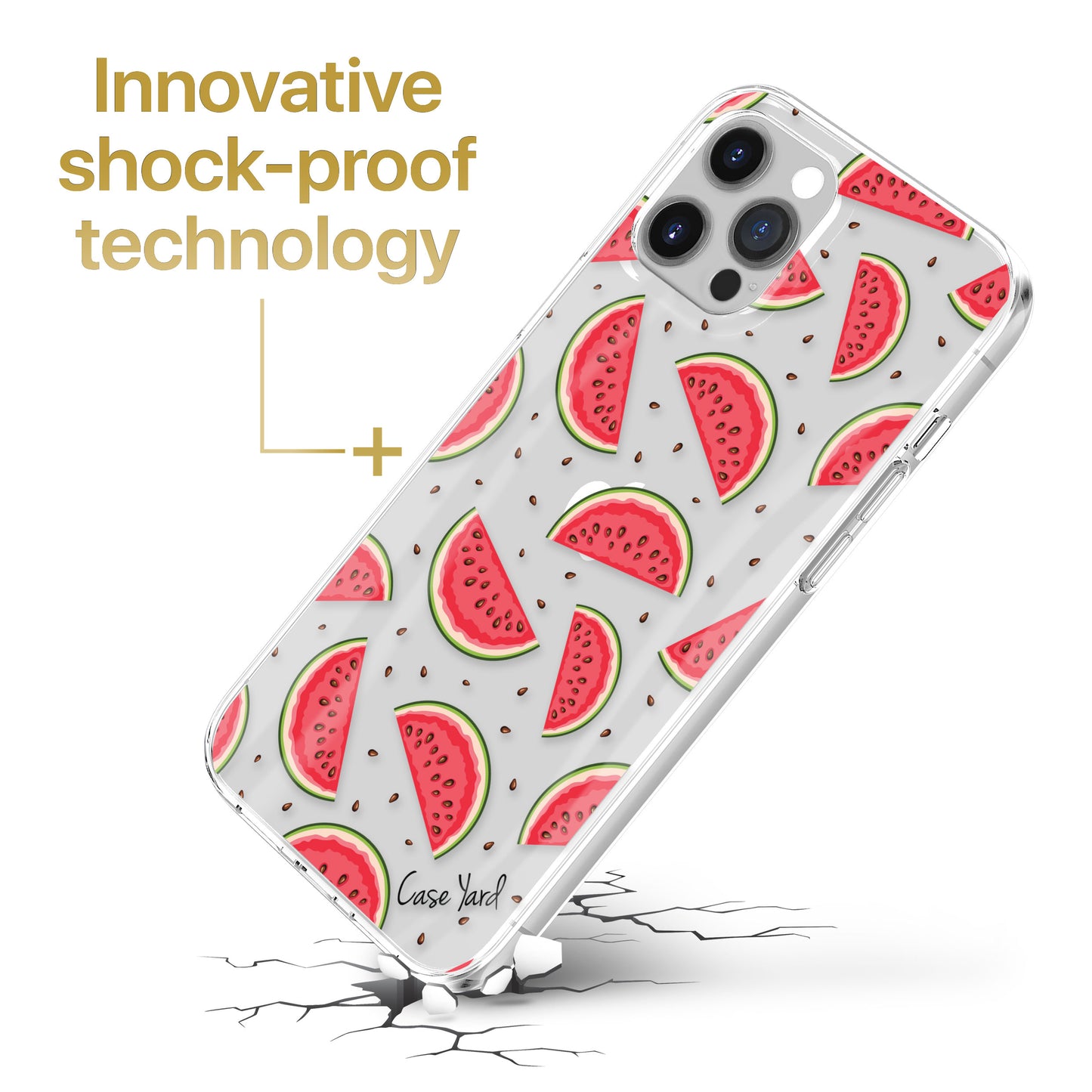 Watermelon TPU Clear Phone Case for iPhone & Samsung Phones