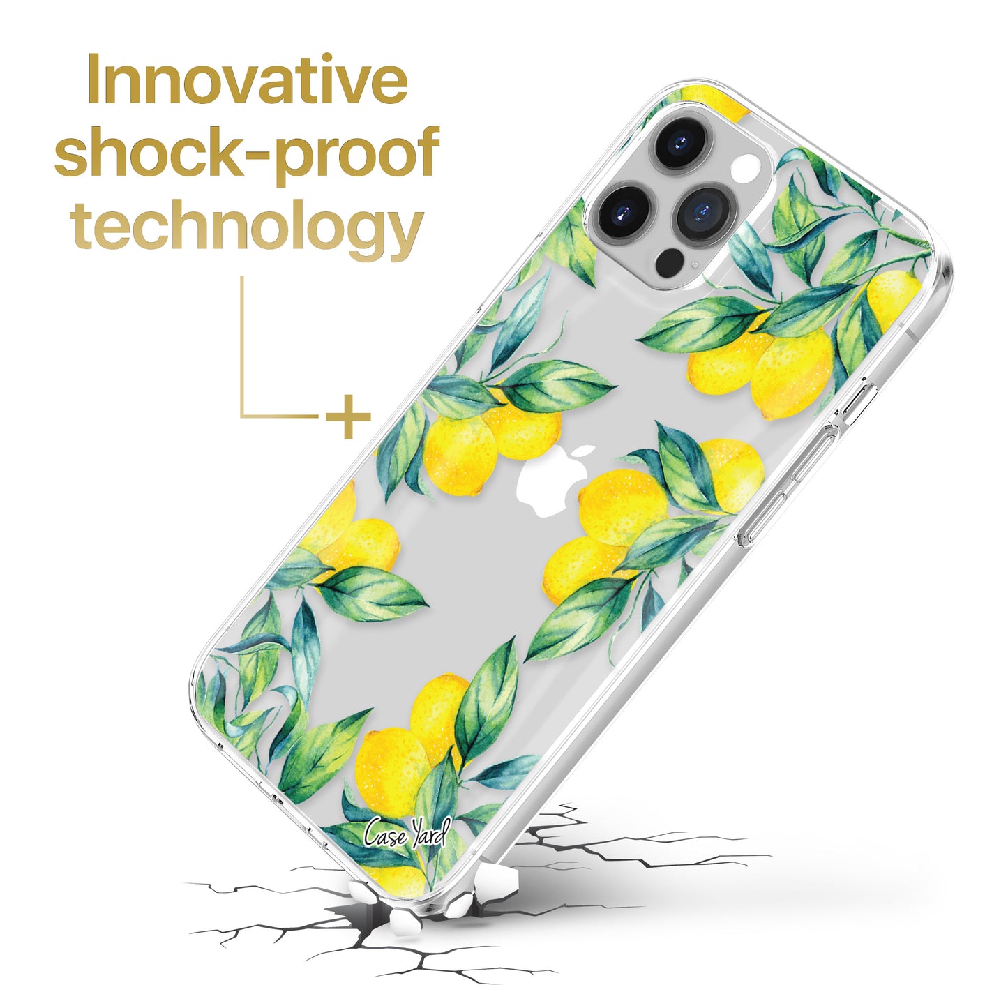 TPU Clear case with (Lemons) Design for iPhone & Samsung Phones