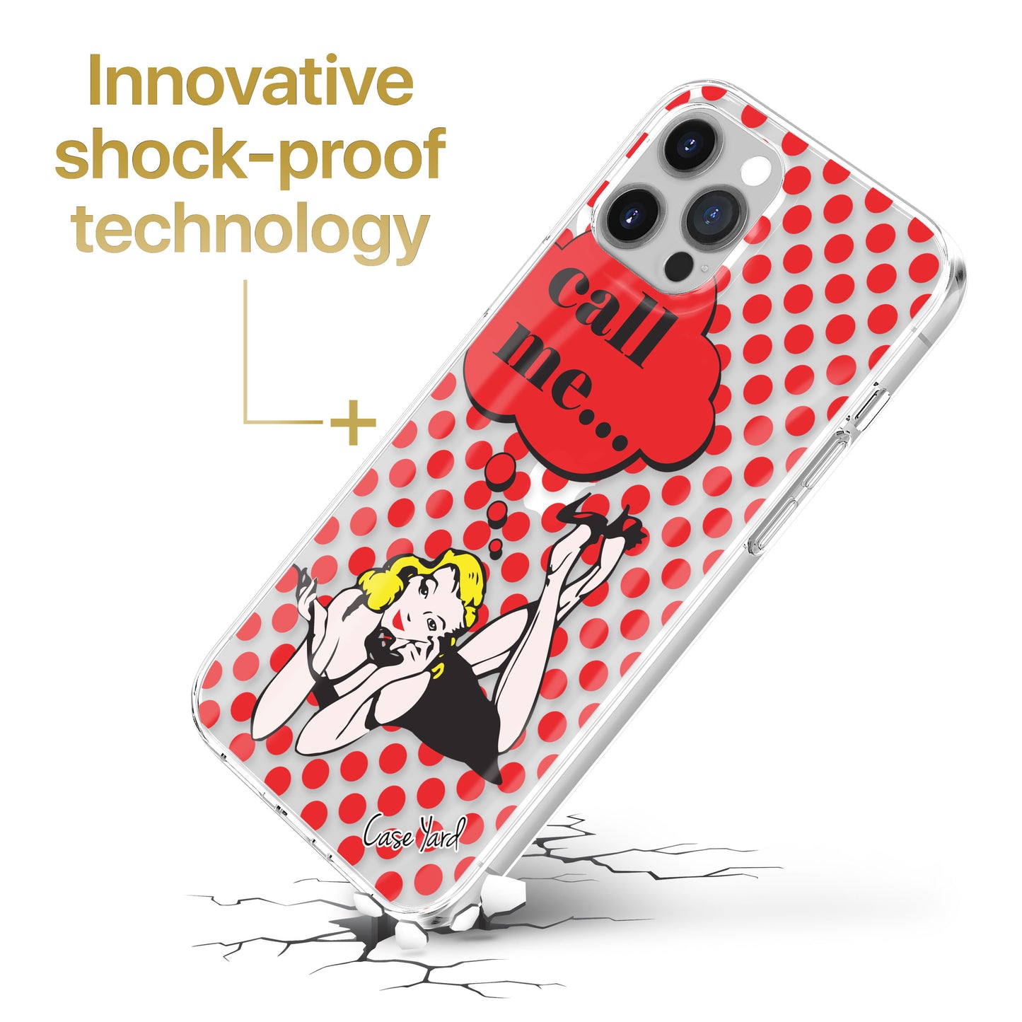 Call Me TPU Clear Phone Case for iPhone & Samsung Phones