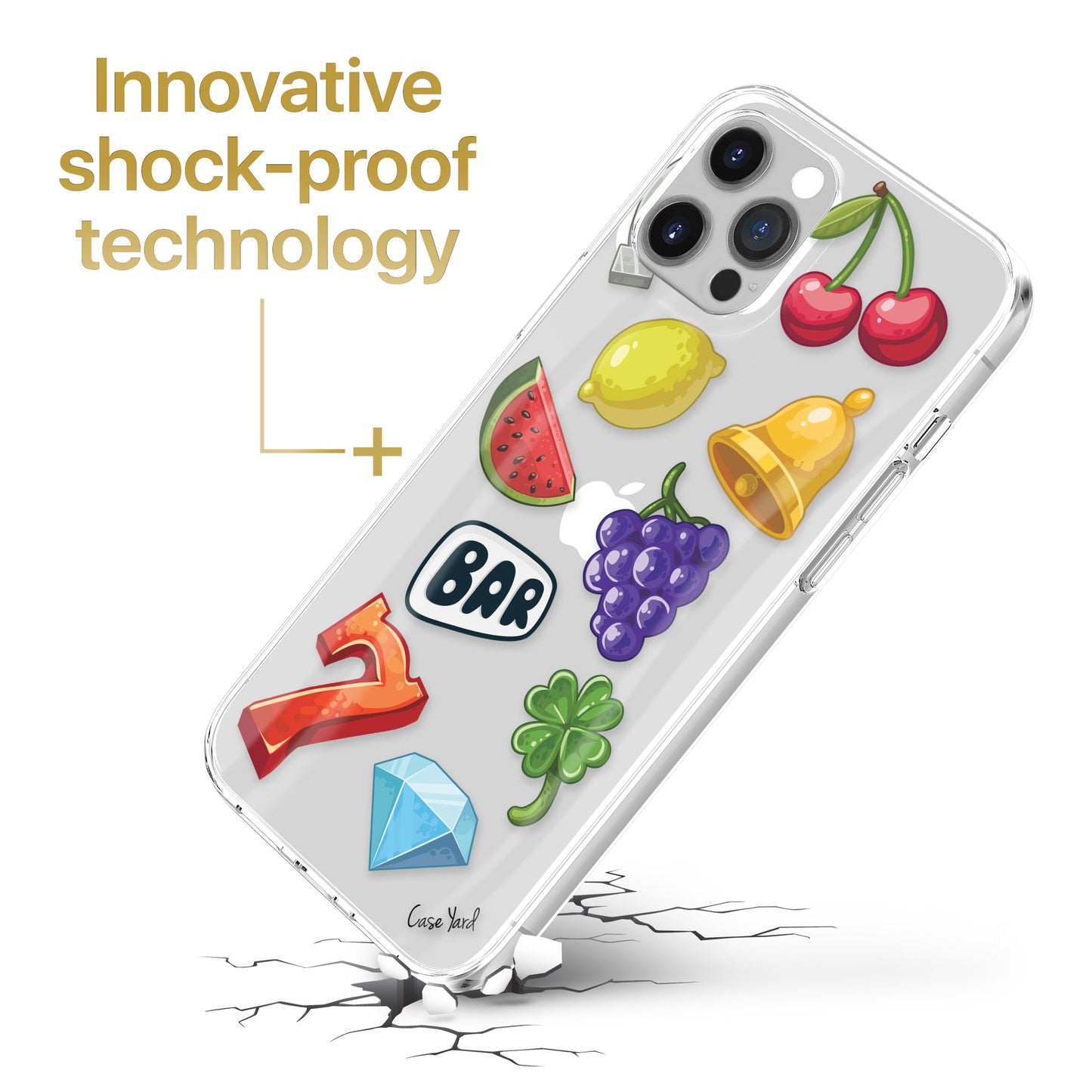 Slot Machine TPU Clear Phone Case for iPhone & Samsung Phones