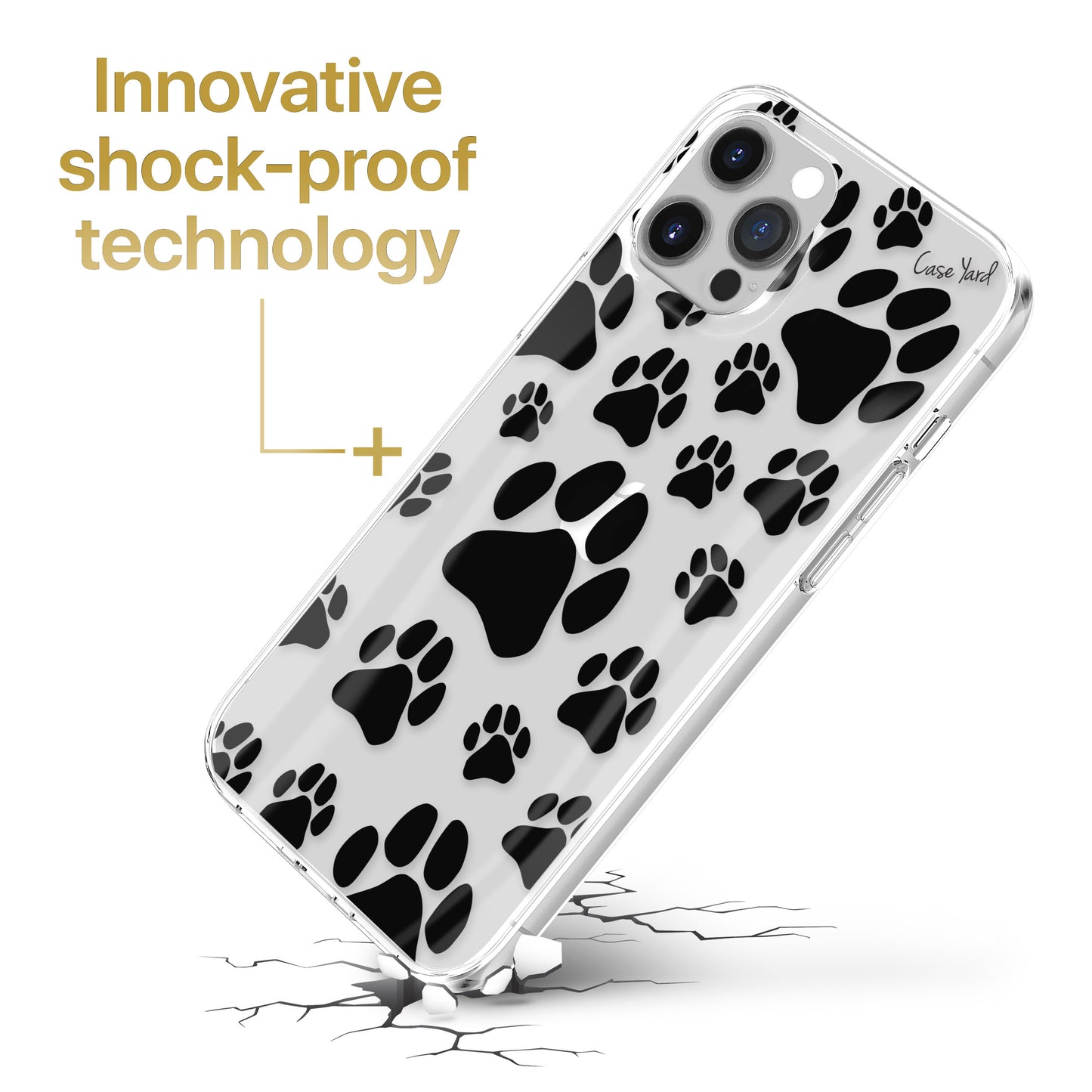 Paws TPU Clear Phone Case for iPhone & Samsung Phones