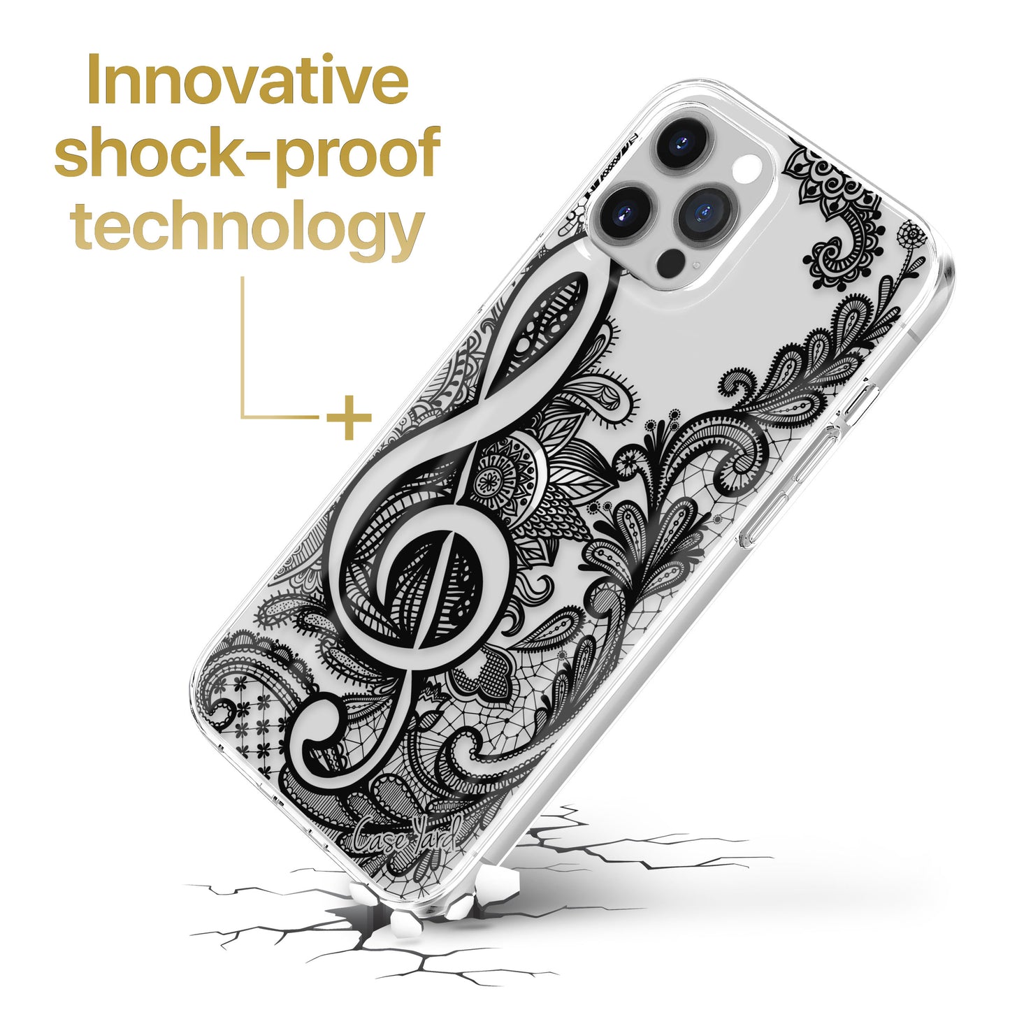 Music Dolly TPU Clear Phone Case for iPhone & Samsung Phones