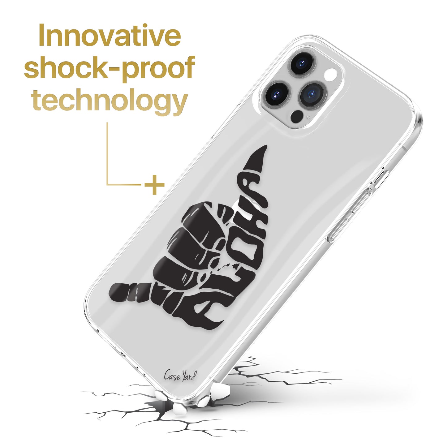 Aloha Shaka TPU Clear Phone Case for iPhone & Samsung Phones