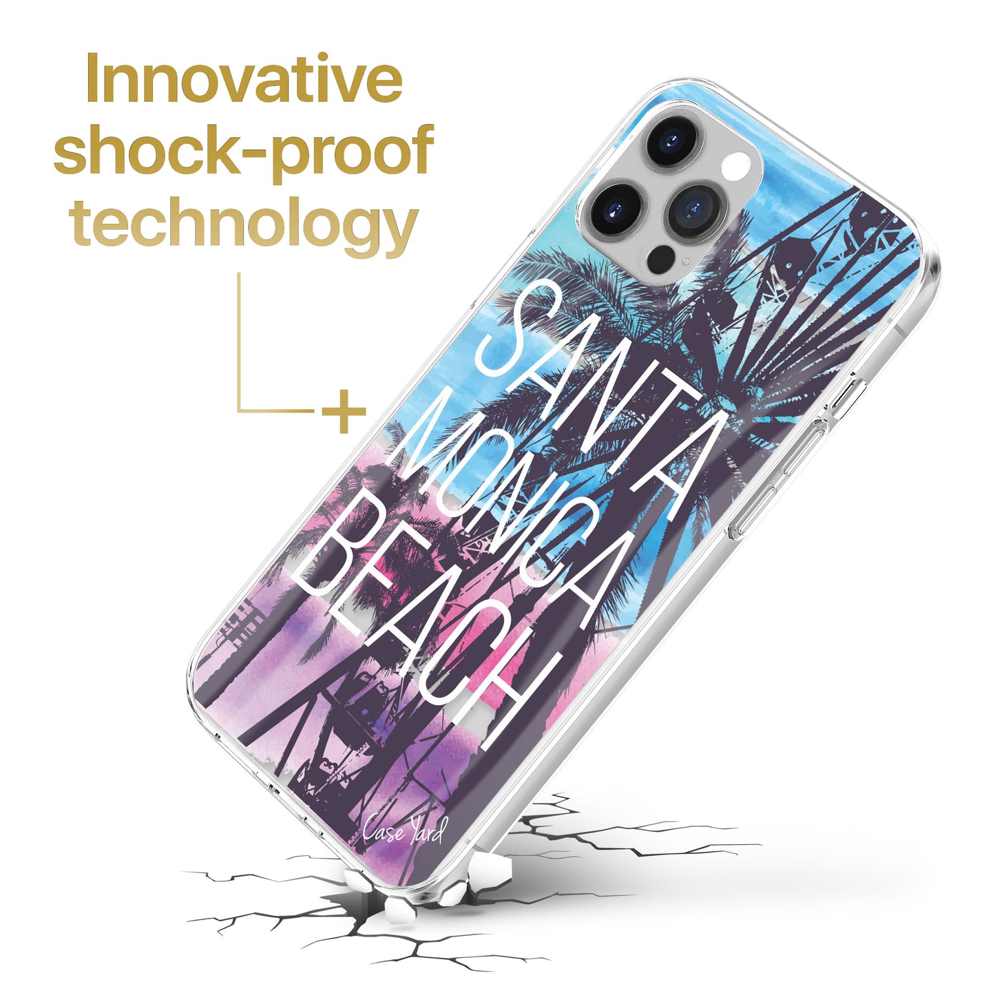 Santa Monica TPU Clear Phone Case for iPhone & Samsung Phones