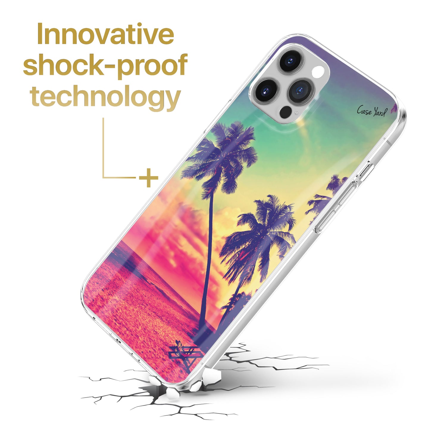 Beach Paradiso TPU Clear Phone Case for iPhone & Samsung Phones