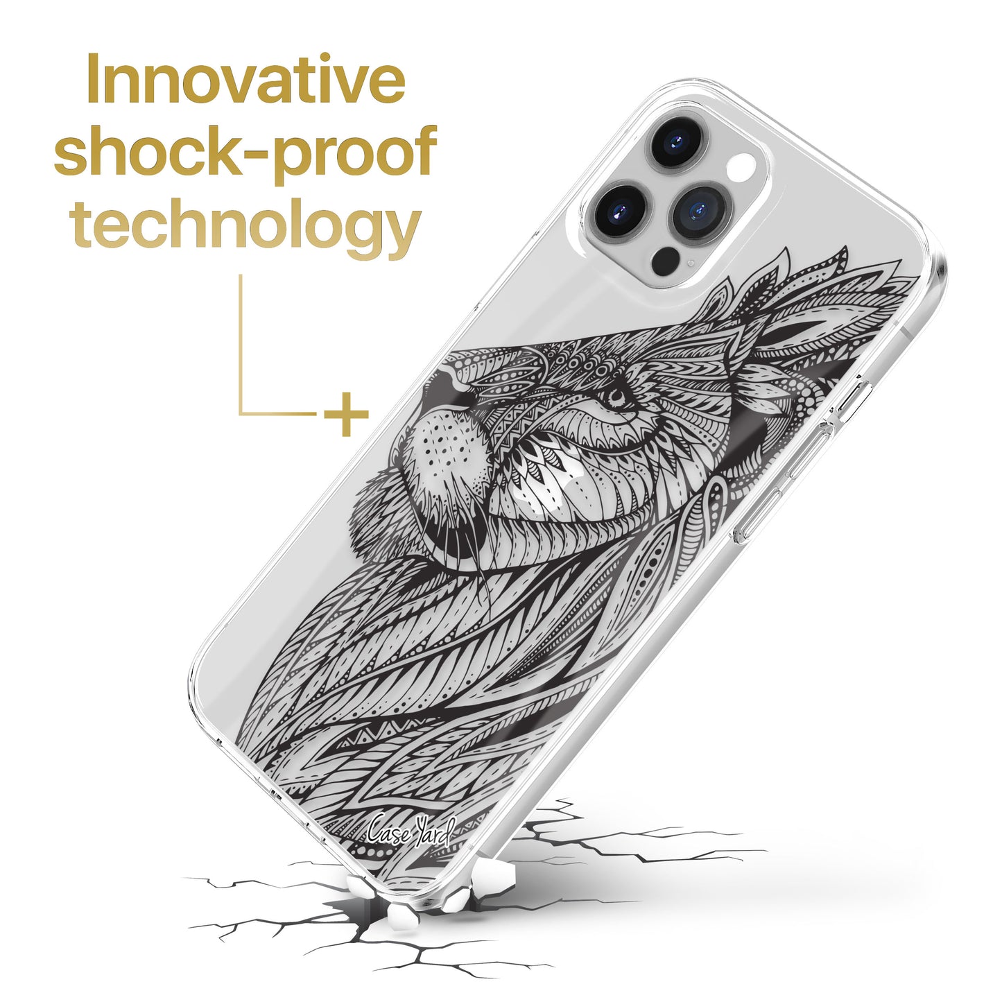 Tribal Leonesse TPU Clear Phone Case for iPhone & Samsung Phones