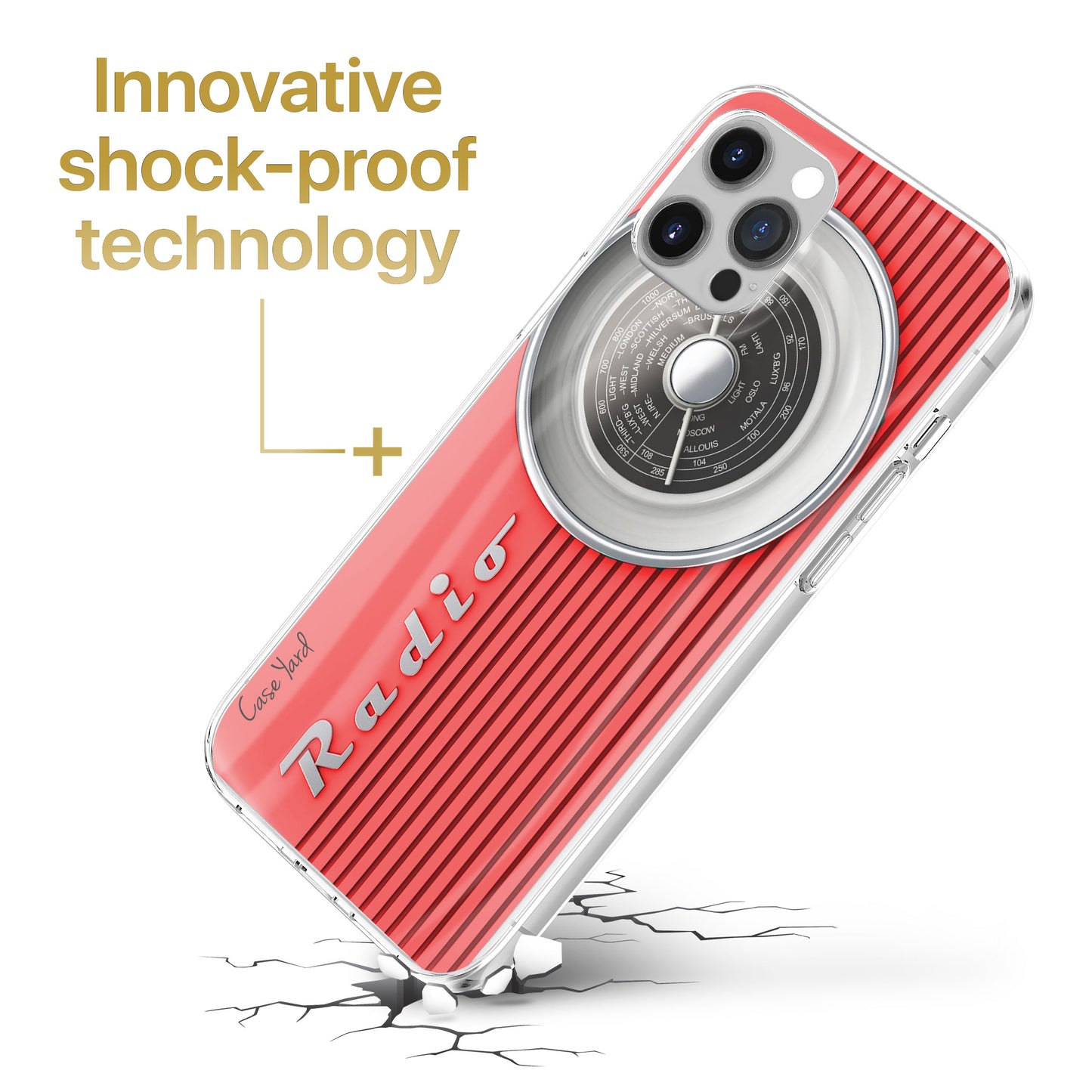 Radio TPU Clear Phone Case for iPhone & Samsung Phones