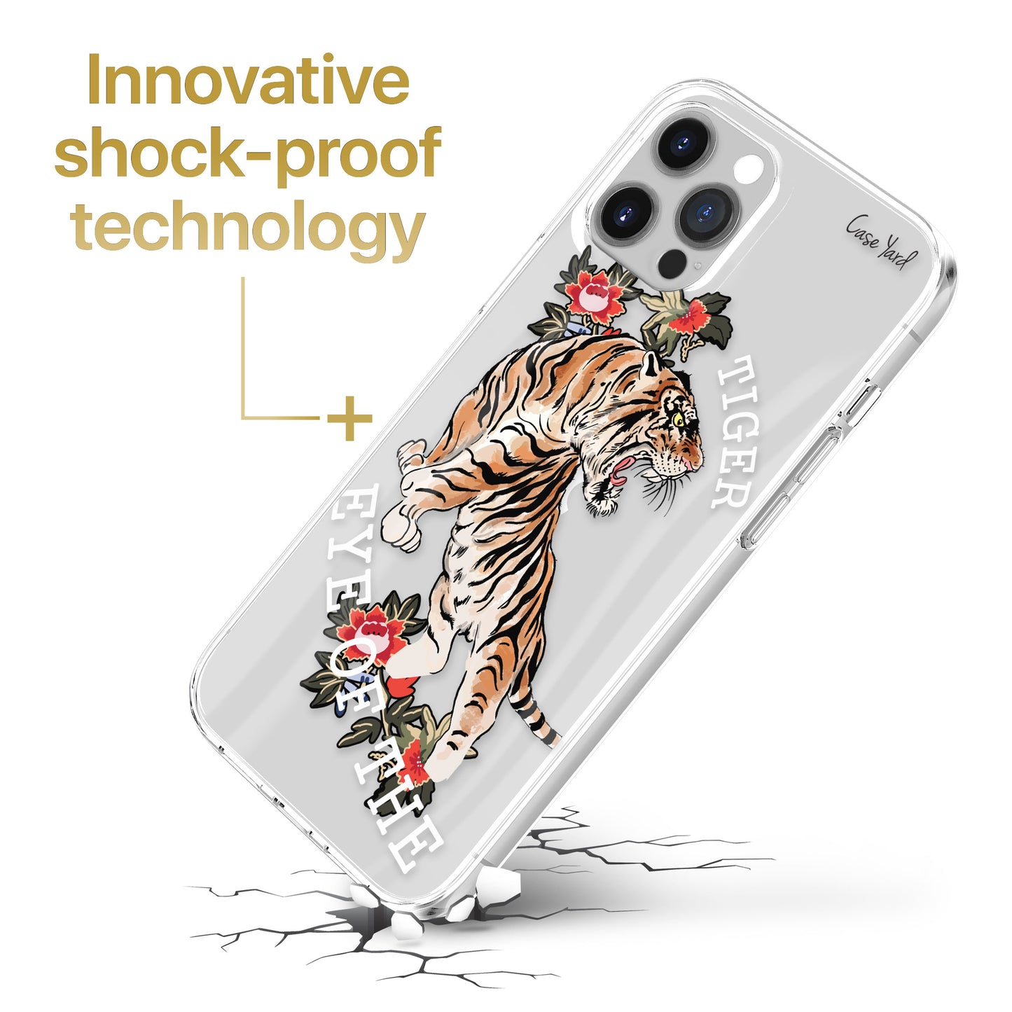 Eye of the Tiger TPU Clear Phone Case for iPhone & Samsung Phones