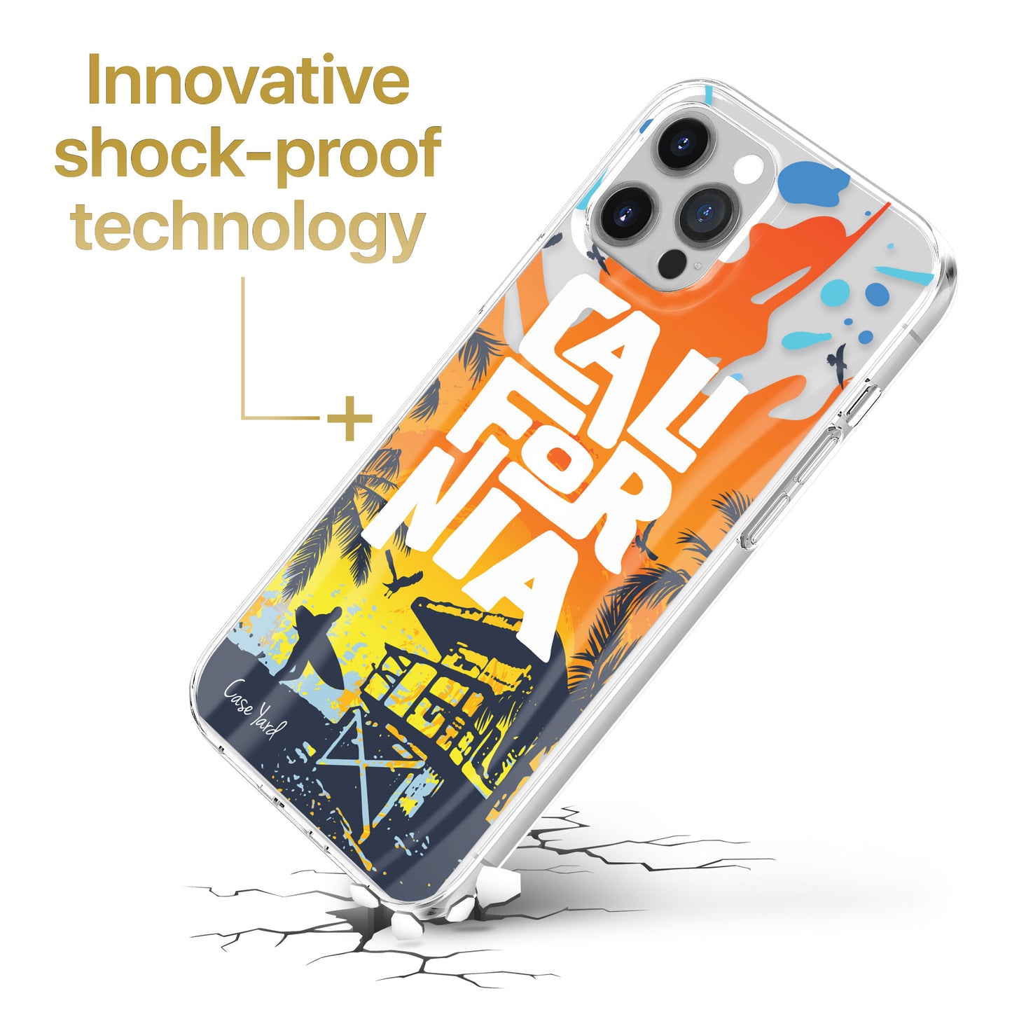 California Lifeguard TPU Clear Phone Case for iPhone & Samsung Phones